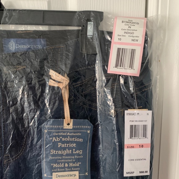 !!LAST CALL!!Democracy Indigo Straight Jeans Sz 12 - Picture 5 of 13